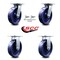Service Caster 8 Inch Solid Poly Caster Set with Roller Bearing 2 Swivel Lock and 2 Rigid SCC SCC-35S820-SPUR-BSL-2-R-2 - alternate 6